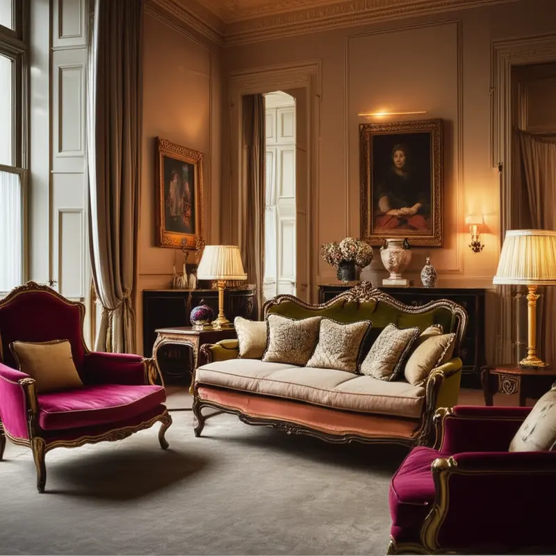 An elegant drawing room showcasing the timeless and understated style of the Old Money Aesthetic.